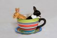 Bunnies In A Colorful Teacup