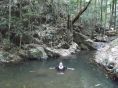 me in swimming in the rainforest