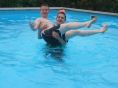 Me and my mate in jade''s pool lol