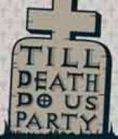 Rip party tombstone