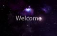 Space Purple Infinity Welcome