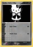 Goth Kitty Pokemon Card