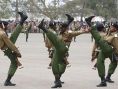 Kenyas police during training