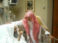 Sh. Ibn Jibreen meeting Sh. Safar Al-Hawali in Hospital