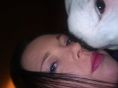 ma staffy shes shyy lik me and hides from the cam lol
