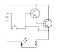 Transistor latch circuit