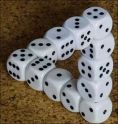 dice optical illusion
