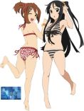 Yui and Mio looking hot in bikini