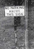 do not park above this sign