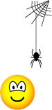 Scared if spider smiley