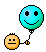 smiley-with blue balloon