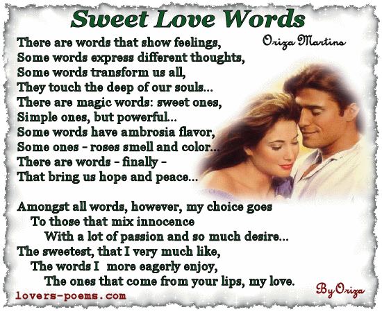 sweet love poem