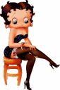 Betty boop on chair