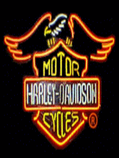Harley davidson in lights