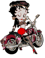 Betty boop n motorbike