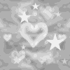 grey star hearts