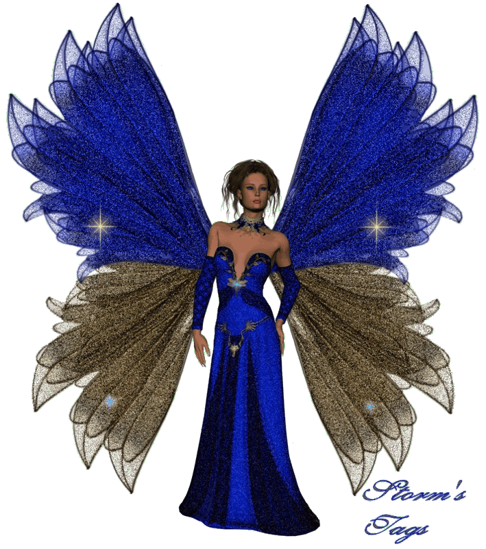 Blue Glitter Fairy