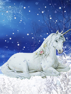 Unicorn In Snow