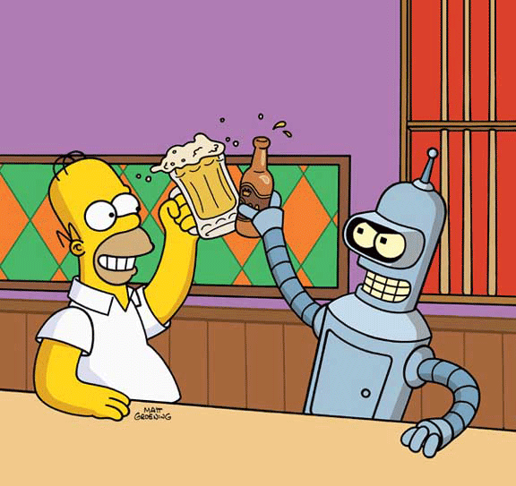 Bender Homer Beer