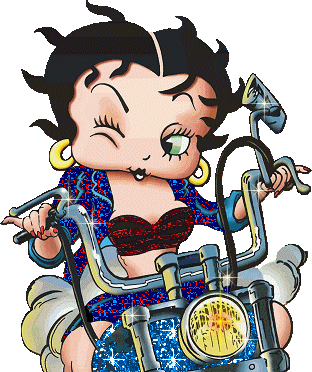Betty Boop On A Harley