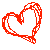 Animated colour heart