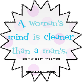Woman mind is clearer