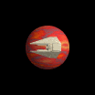 Falcon Red Planet (gif)