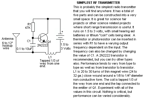 simple rf transmitter circuit