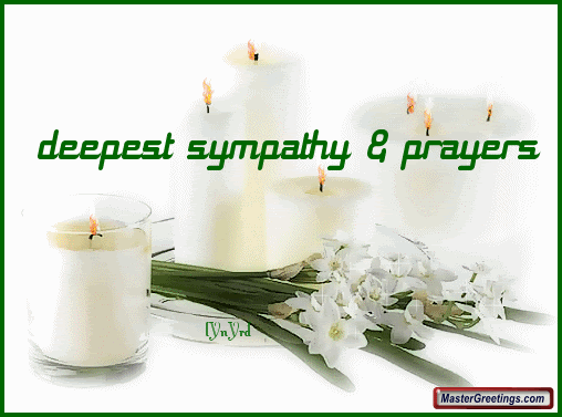 candles/deepest sympathy