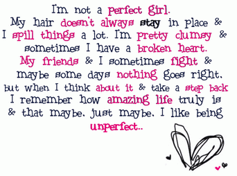 im not a perfect girl