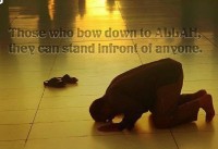 He who knees before Allah