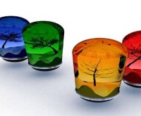 3D glass images