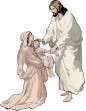 Jesus Blesses Woman