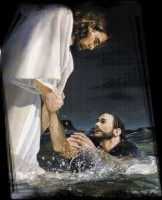 Jesus baptising John