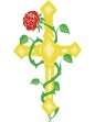 Rose Wrapped Cross