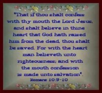 Confess with thy mouth