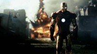 Iron man walking away fro