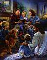 Jesus with a family