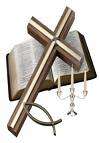 Bible and cross