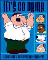 peter lets go drink