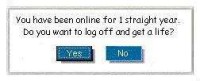 r u online for too long