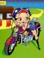 Betty on bike