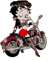 Betty boop n motorbi