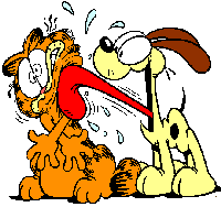 Garfield n odie-lick