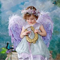 Baby Angel With A Harp