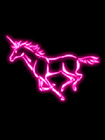 Pink Neon Unicorn