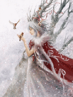 Winter Fairy In Red