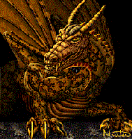 Gold Fire Dragon