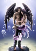 Angel & Mermaid Embrace