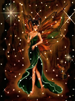 fairy in green dres